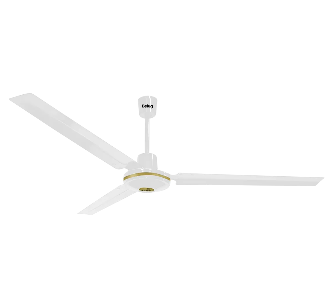 Ventilador De Techo Belug Recto 3 Aspas 5 Velocidades Blanco