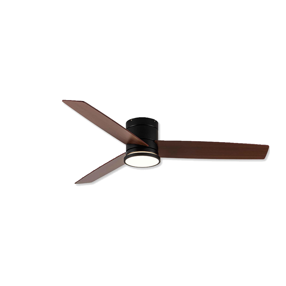 Ventilador De Techo 52 Pulgadas 6 Velocidades Control Remoto Iluminación Led Luz Fría-cálida-neutral Aspas Mdf Cafe