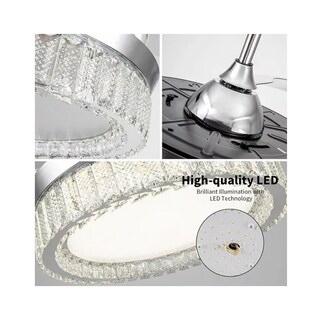 Foto 3 | Ventilador De Techo 42 Pulgadas 6 Velocidades Iluminación Led Luz Fría-cálida-neutra Control Remoto