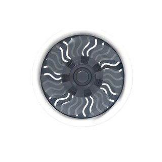 Foto 1 | Ventilador de Techo con Lámpara Megaluz 10 Pulgadas