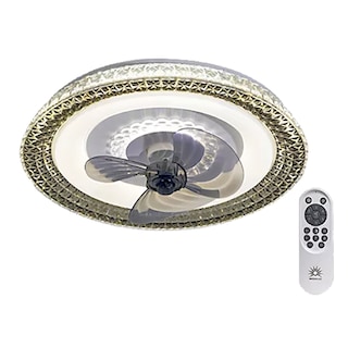 Foto 2 | Ventilador de Techo con Lámpara Megaluz 12 Pulgadas