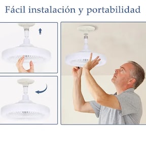 Foto 4 | Lámpara Xtellar Ventilador De Techo Led Silencioso Con 3 Velocidades Control Remoto Aromaterapia