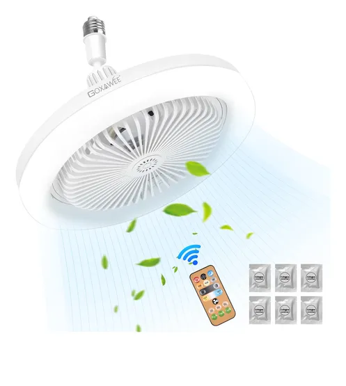 Foto 1 | Xtellar Ventiladores Silencioso Control Remoto Led Lámpara Ventilador De Techo