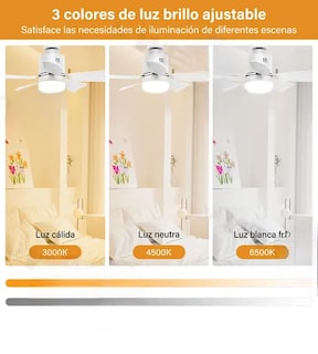 Foto 3 | Ventilador Xtellar De Techo Lámpara Led Mando A Distancia