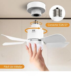 Foto 4 | Ventilador Xtellar De Techo Lámpara Led Mando A Distancia
