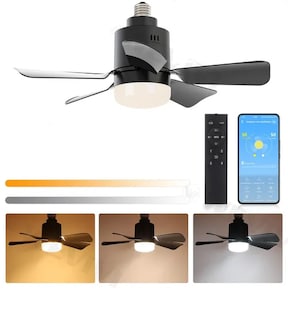 Foto 1 | Ventilador Xtellar De Techo Lámpara Led Mando A Distancia
