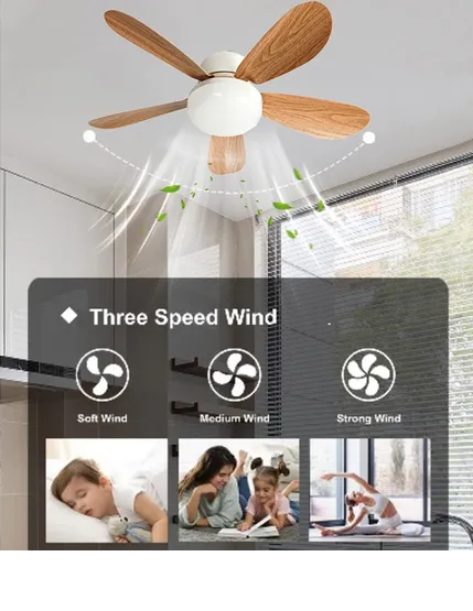 Foto 5 pulgar | 2en1 Xtellar Ventilador De Techo Con Lampara Y 5 Aspas,diámetro 52cm