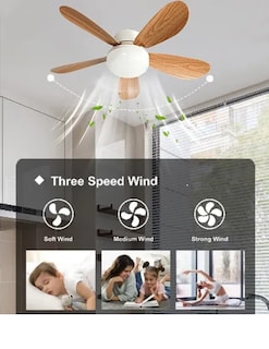 Foto 4 | 2en1 Xtellar Ventilador De Techo Con Lampara Y 5 Aspas,diámetro 52cm