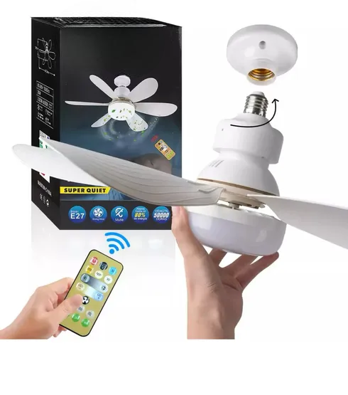 Ventilador Xtellar De Techo Lampara 6 Aspas Control Remoto 3 Velocidades