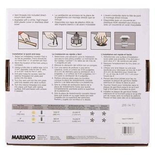 Foto 4 | Ventilador Solar Marinco N20804w Día/noche, 4 Pulgadas, Blanco - Venta Internacional.