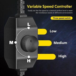 Foto 3 | Ventilador De Escape En Línea Ipower De 4 Pulgadas Y 200 M³/h Con Speed Contr - Venta Internacional.