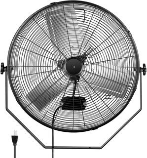 Foto 1 | Ventilador De Pared Simple Deluxe Industrial De 24 Pulgadas, Negro - Venta Internacional.