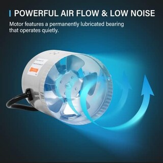 Foto 3 | Ventilador De Conducto Elevador En Línea Ipower De 4 Pulgadas, 100 Cfm, 12 W, 110/120 V - Venta Internacional.