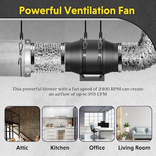Foto 7 | Ventilador Ipower De 6 Pulgadas 395 Cfm Con Controlador De Velocidad - Venta Internacional.