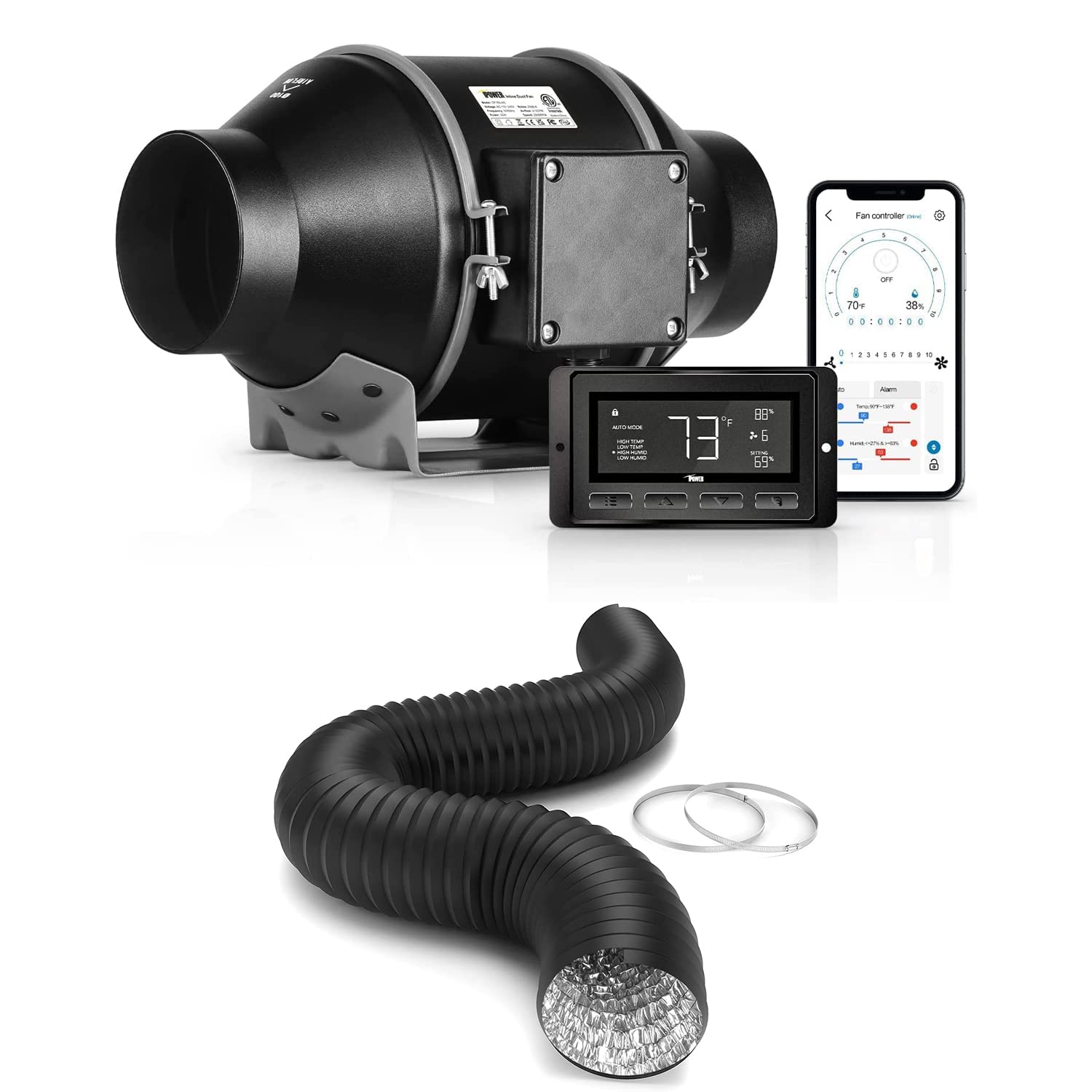 Foto 2 pulgar | Carpa De Cultivo Con Conductos En Línea Con Ventilación Inteligente Ipower De 6 Pulgadas - Venta Internacional.