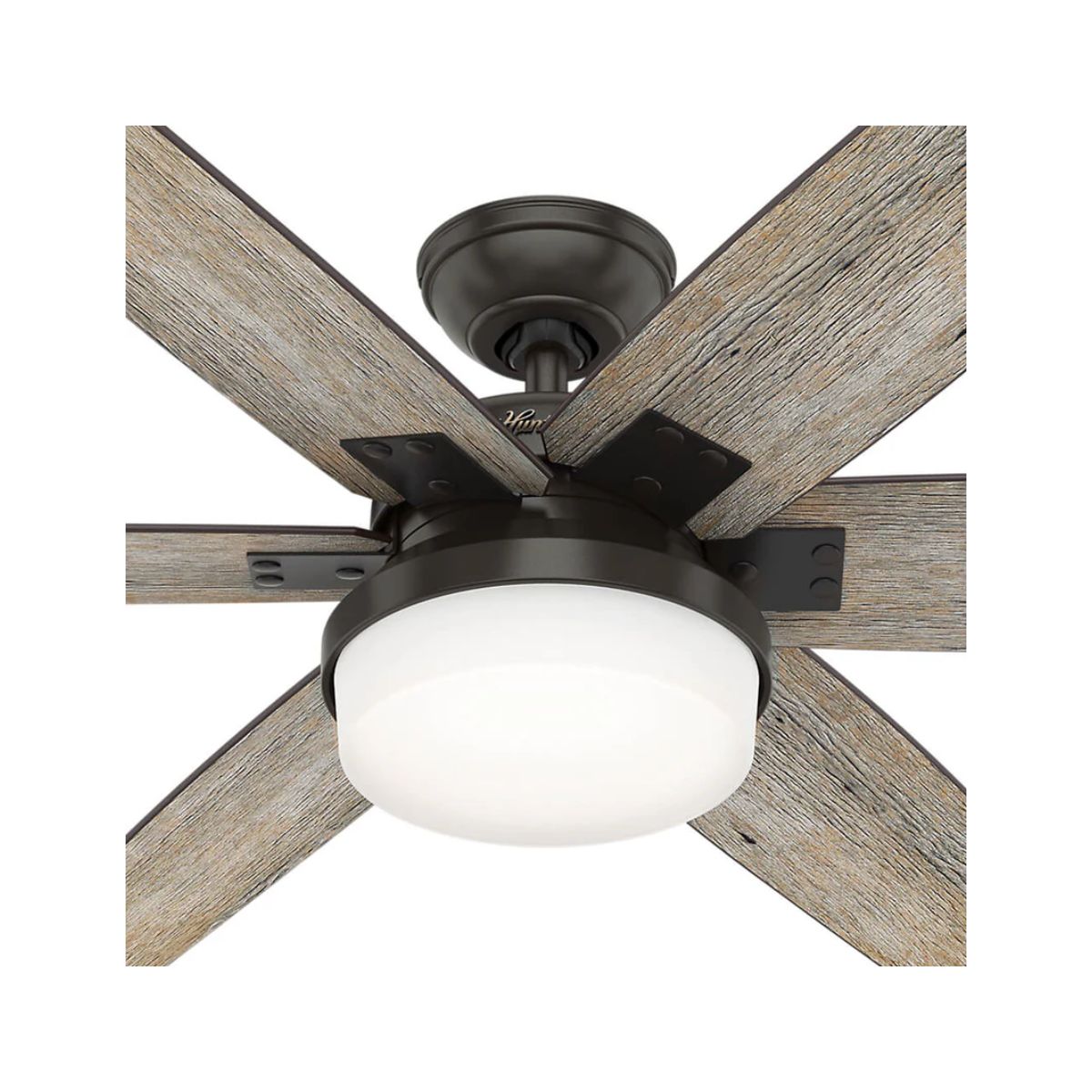 Foto 5 pulgar | Ventilador De Techo Kaplan Con Luz 64'' Hunter 59322​