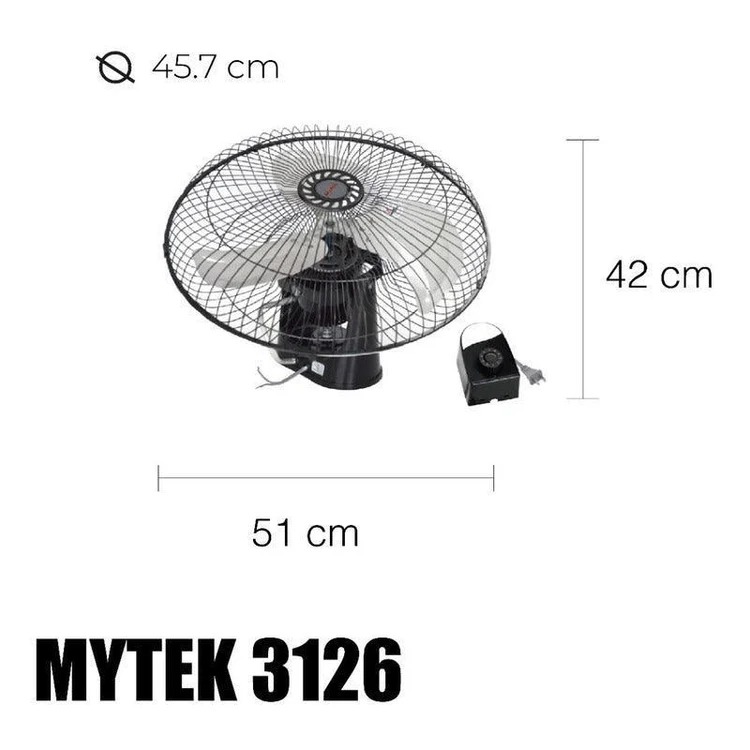 Foto 3 pulgar | Ventilador de Techo Mytek 18'' Aspas de Metal