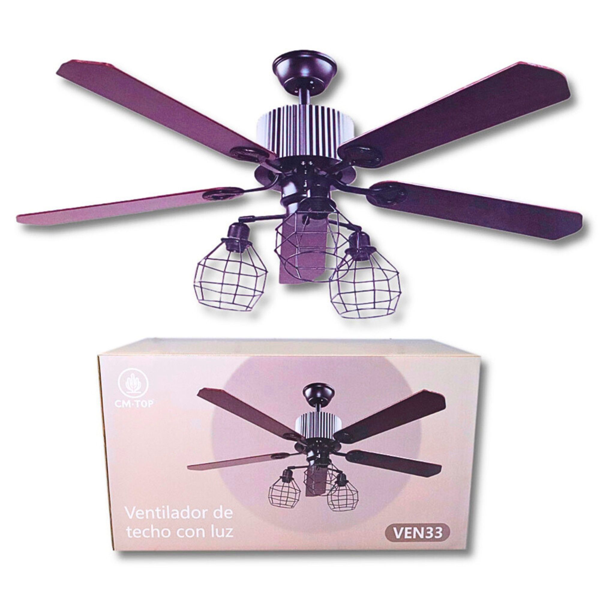 Ventilador de Techo con Lámpara CM-TOP 132 cm