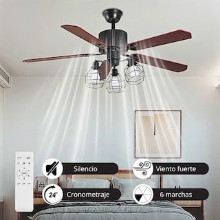 Foto 4 | Ventilador de Techo con Lámpara CM-TOP 132 cm