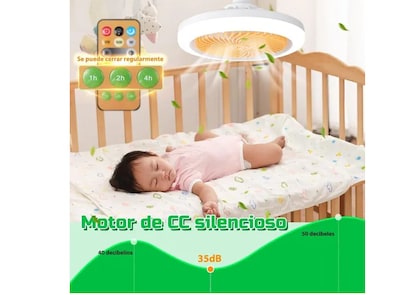 Foto 4 | Ventilador Xtellar Eco-friendly Con Luz Regulable Y Aromaterapia 30w