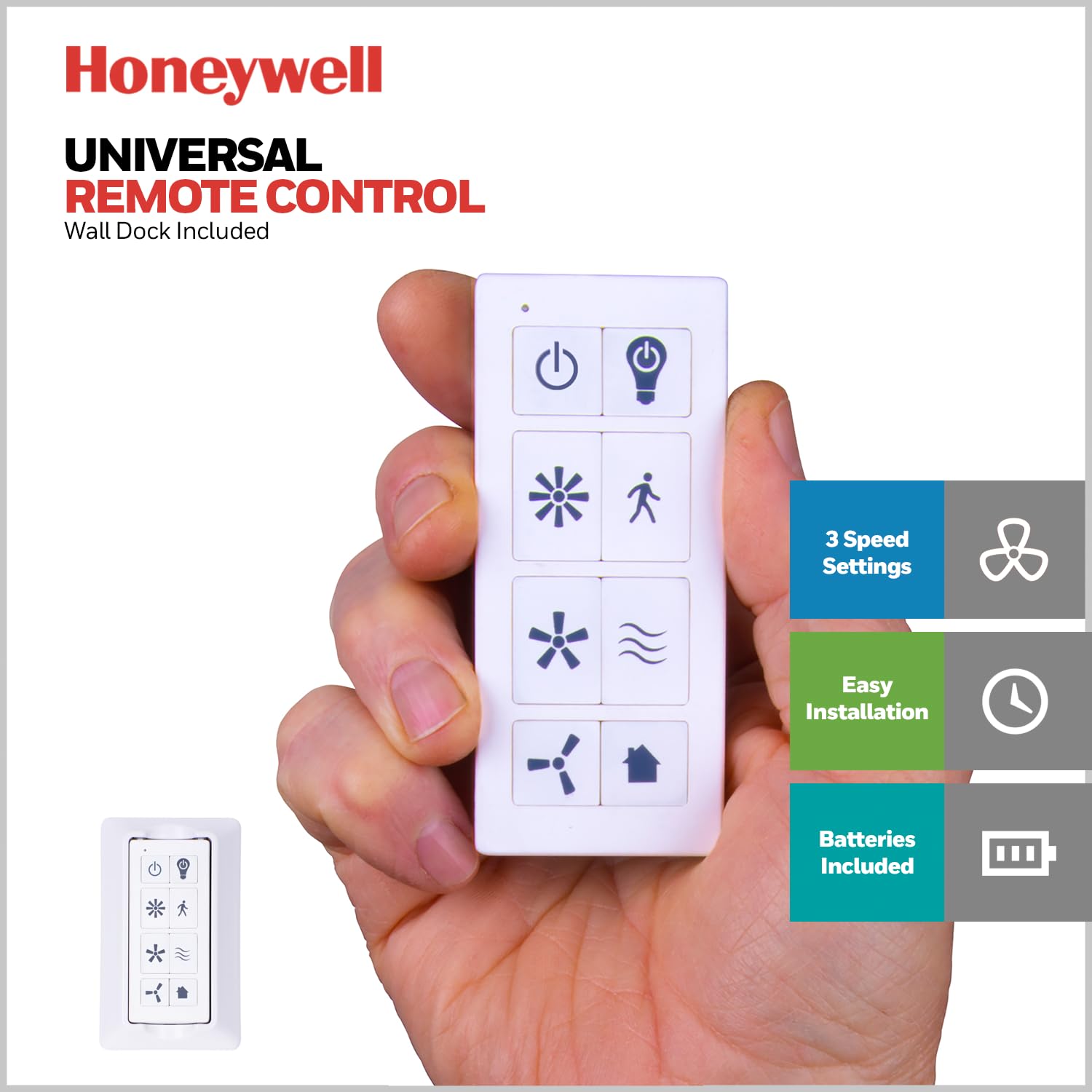 Foto 6 pulgar | Ventilador De Techo Honeywell Eamon Modern 132 Cm Con Luz Y Control Remoto - Venta Internacional.