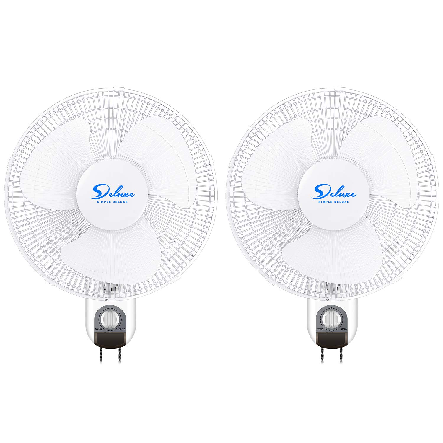 Foto 2 pulgar | Ventilador de Pared Simple Deluxe 3 Velocidades 2 Piezas