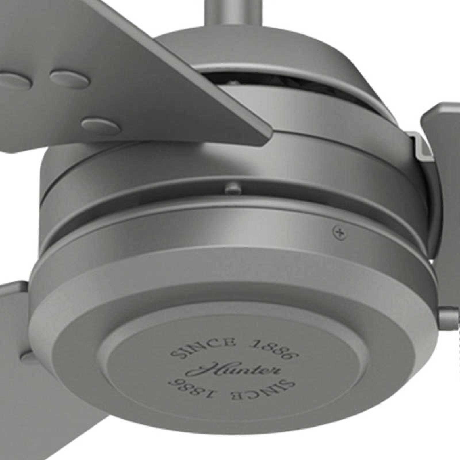 Foto 2 | Ventilador 52'' 3 Aspas C/cadena Color Gris Mate Marca Hunter