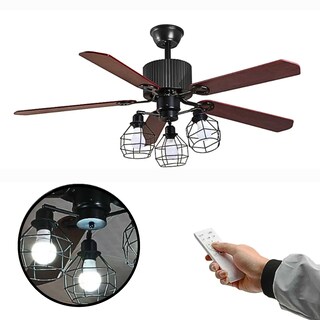 Foto 1 | Ventilador De Techo 5 Aspas Reversibles Madera Moderno Con Control Remoto Acabado Con 6 Velocidades