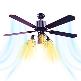 Foto 8 | Ventilador De Techo 5 Aspas Reversibles Madera Moderno Con Control Remoto Acabado Con 6 Velocidades