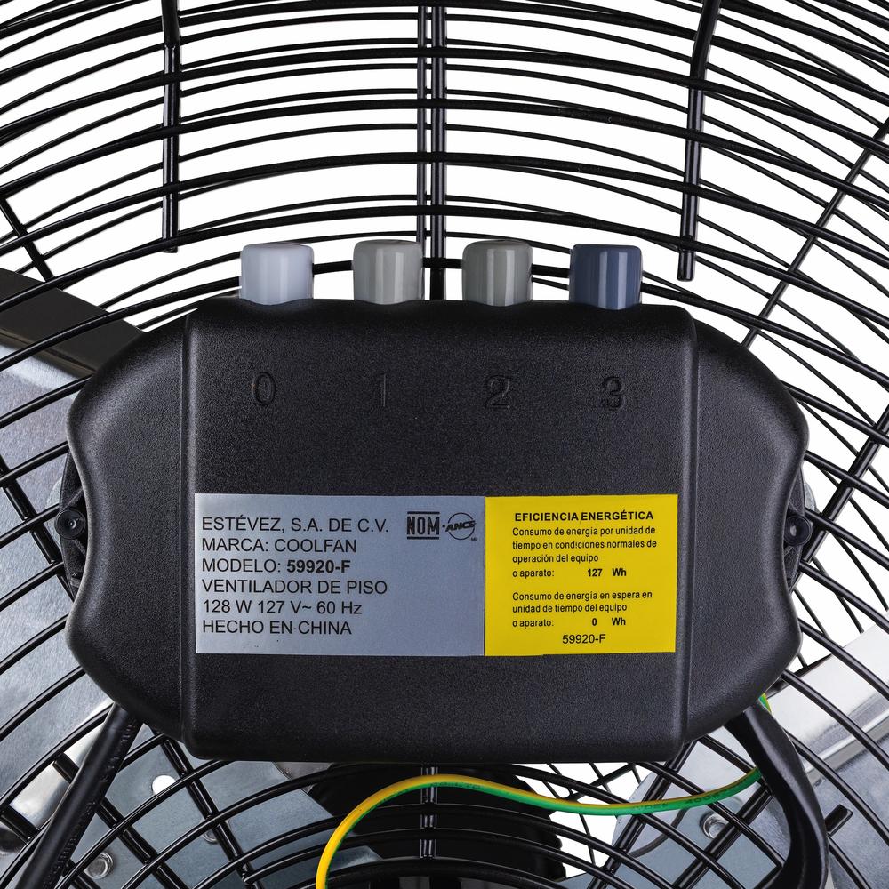 Foto 7 pulgar | Ventilador De Techo Holbox Marca Coolfan De 20 Pulgadas Color Negro Con Tres Aspas