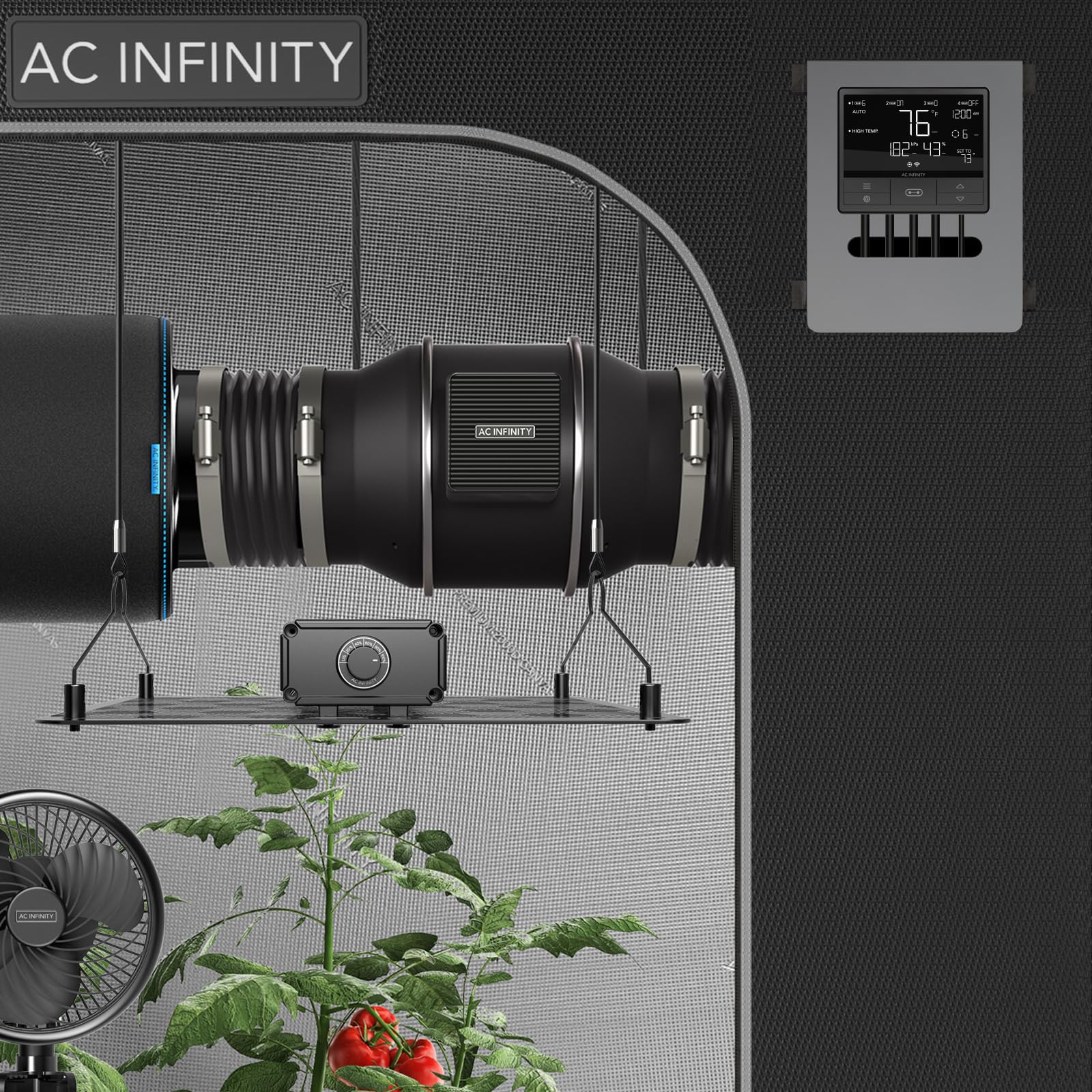 Foto 8 pulgar | Ventilador De Conducto En Línea Ac Infinity Cloudline Pro T4 De 4 Pulgadas Con Controlador - Venta Internacional.