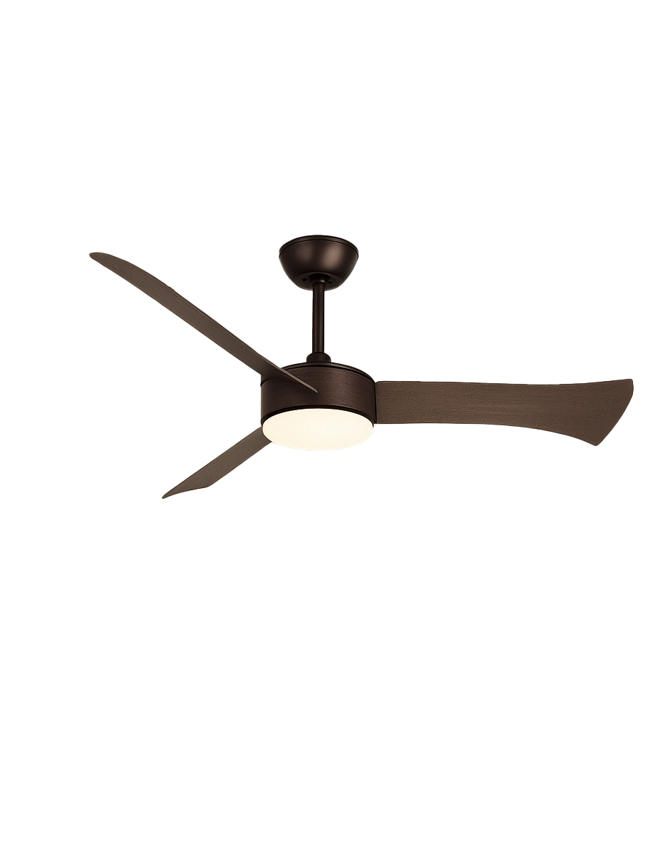 Ventilador de Techo Cityluz con Luz 3 Aspas 6 Velocidades