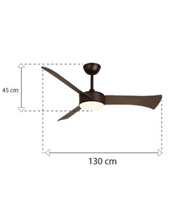 Foto 7 | Ventilador de Techo Cityluz con Luz 3 Aspas 6 Velocidades