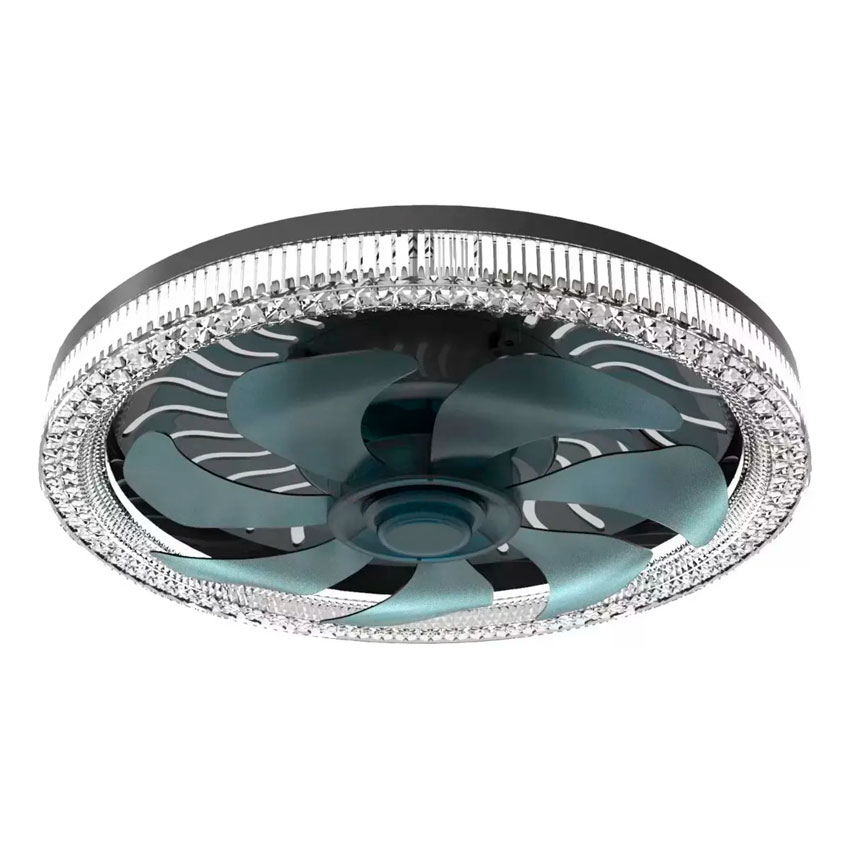 Foto 2 pulgar | Lampara Led Megaluz Con Ventilador De Techo
