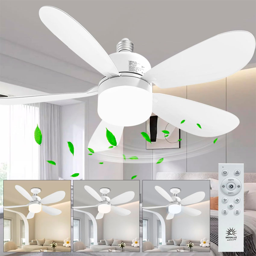 Foto 2 | Lampara Led Con Ventilador Tianlai 5 Aspas Desmontables