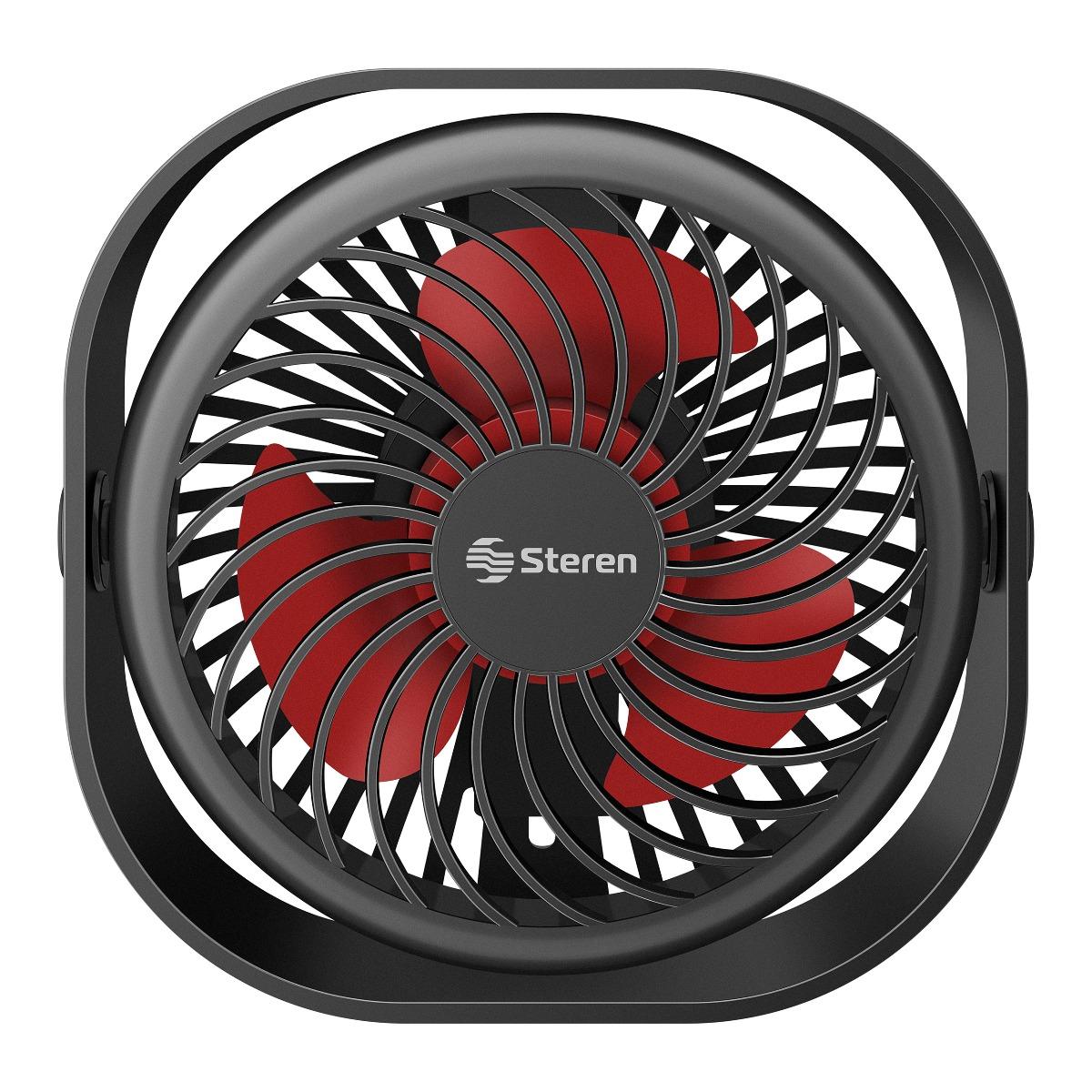 Ventilador de Mesa Steren Fan-120 color Negro