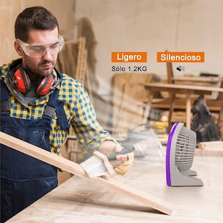 Foto 4 | Ventilador de Escritorio Mytek 3199MR color Púrpura 9 Pulg