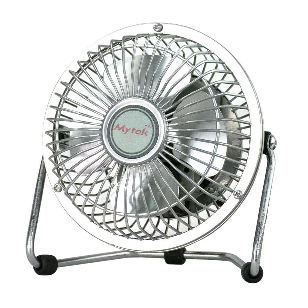 Foto 7 pulgar | Ventilador de Escritorio Mytek 3131 color Plata 4 " 10 CM Portátil Metal