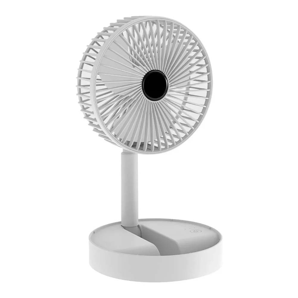 Ventilador de Escritorio Practiksa color Blanco Portátil Recargable