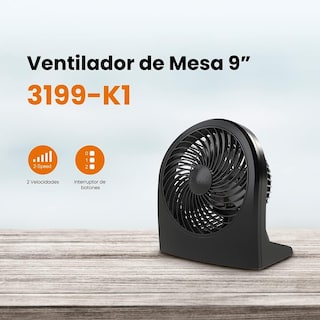 Foto 5 | Ventilador de Escritorio Mytek MY3199K color Negro 9 "
