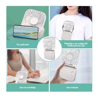 Foto 3 | Mini Ventilador Portátil Belug Carga por Usb color Blanco