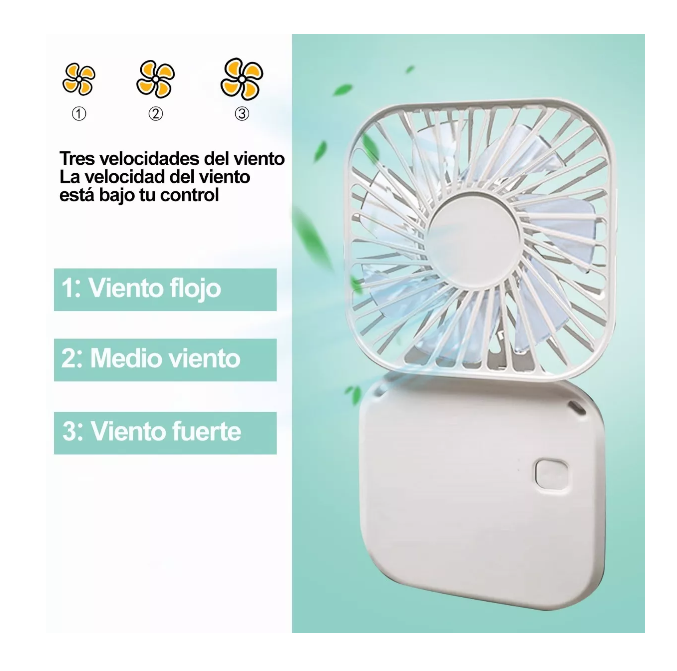 Foto 6 pulgar | Mini Ventilador Portátil Belug Carga por Usb color Blanco