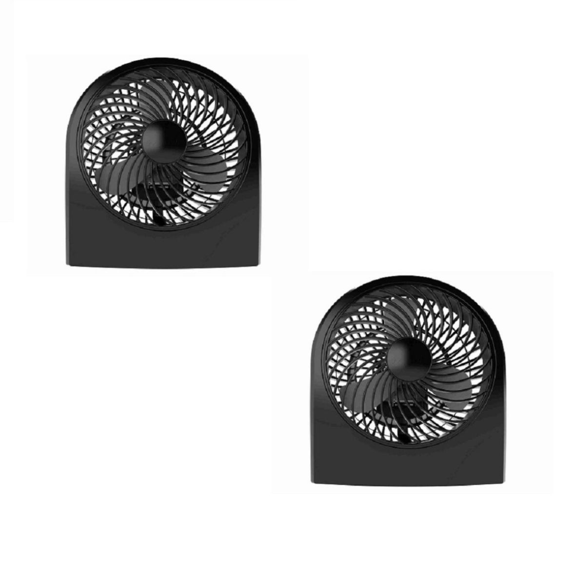 Combo 2 Ventiladores Mytek 3199 color Negro de Escritorio o Piso de Plástico  9''