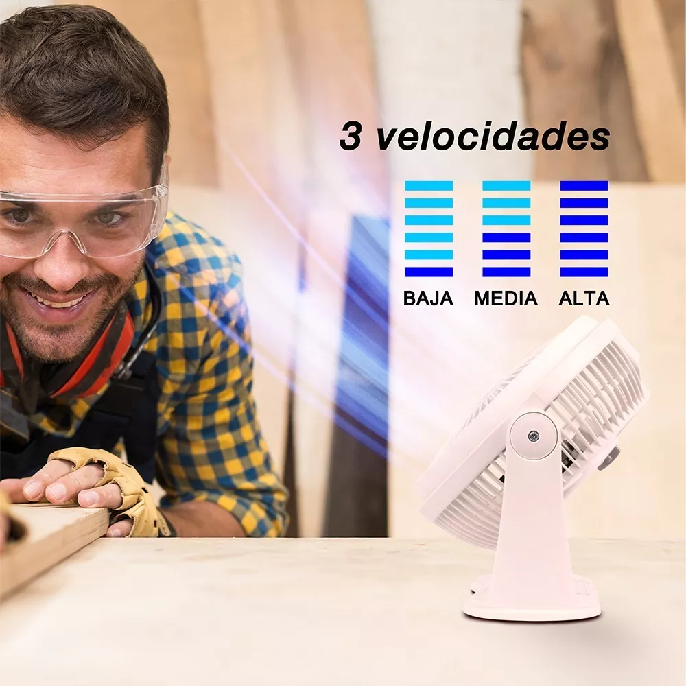 Foto 5 | Ventilador Mytek 3354-w1 8 Pulgadas Plástico Blanco