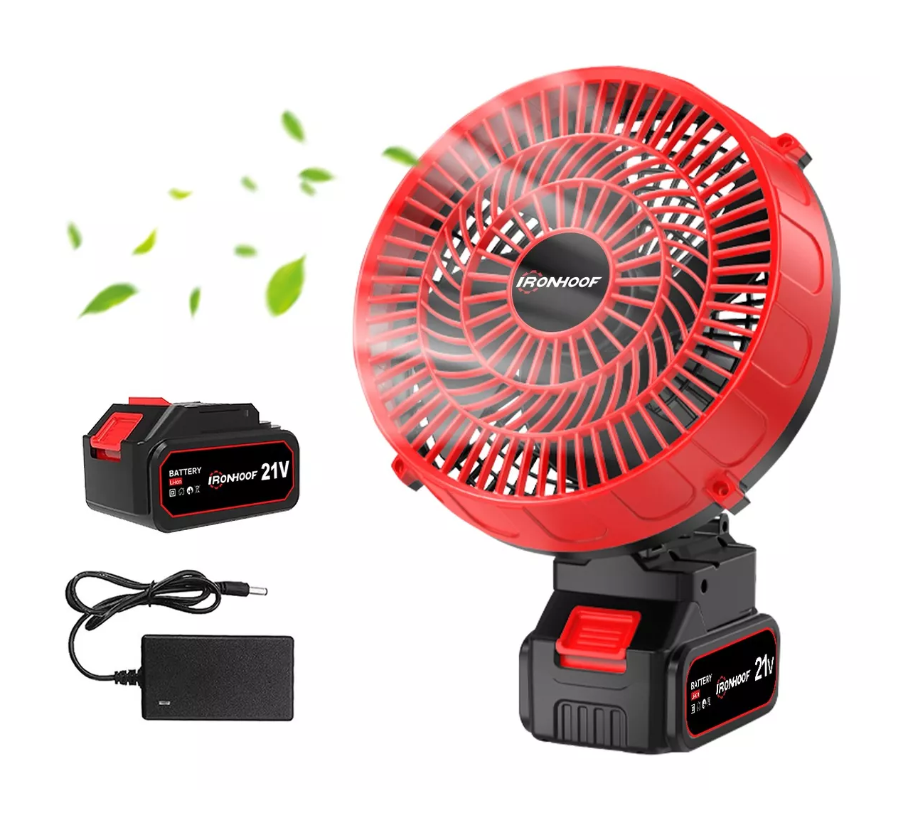 Foto 5 | Ventilador Portátil Ironhoof Recargable color Rojo