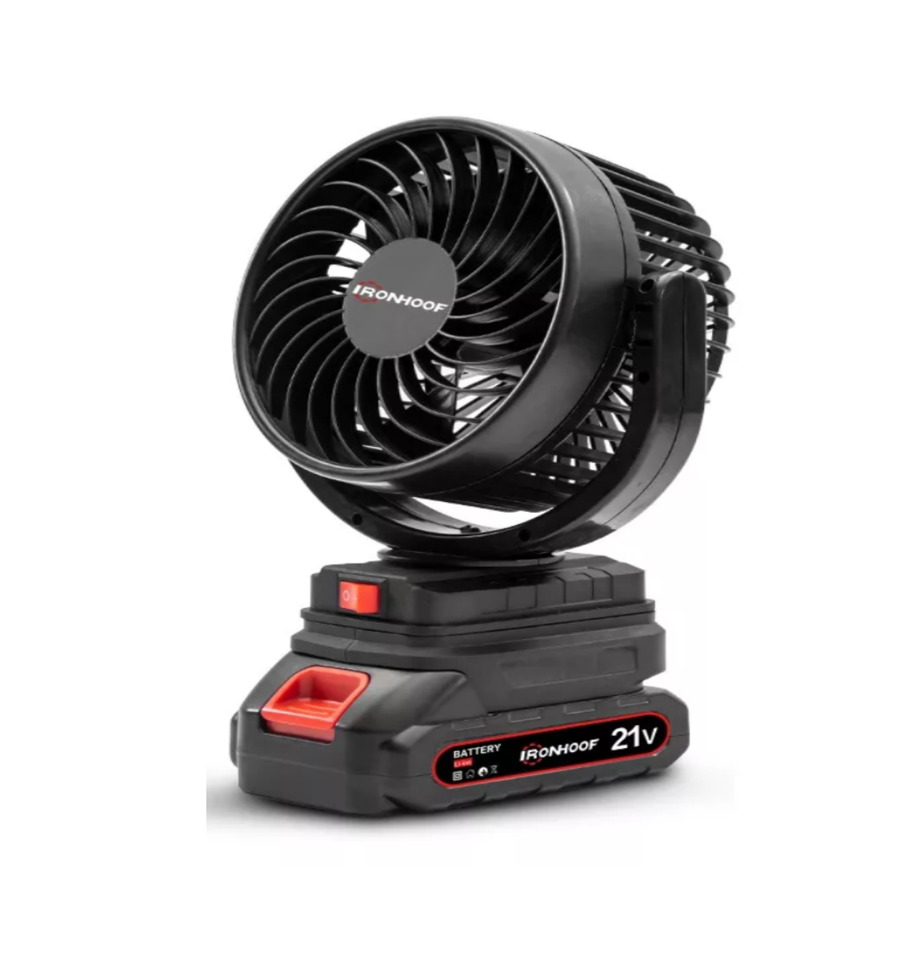 Mini Ventilador Ironhoof Portátil Recargable Inalámbrico 5 inch Negro
