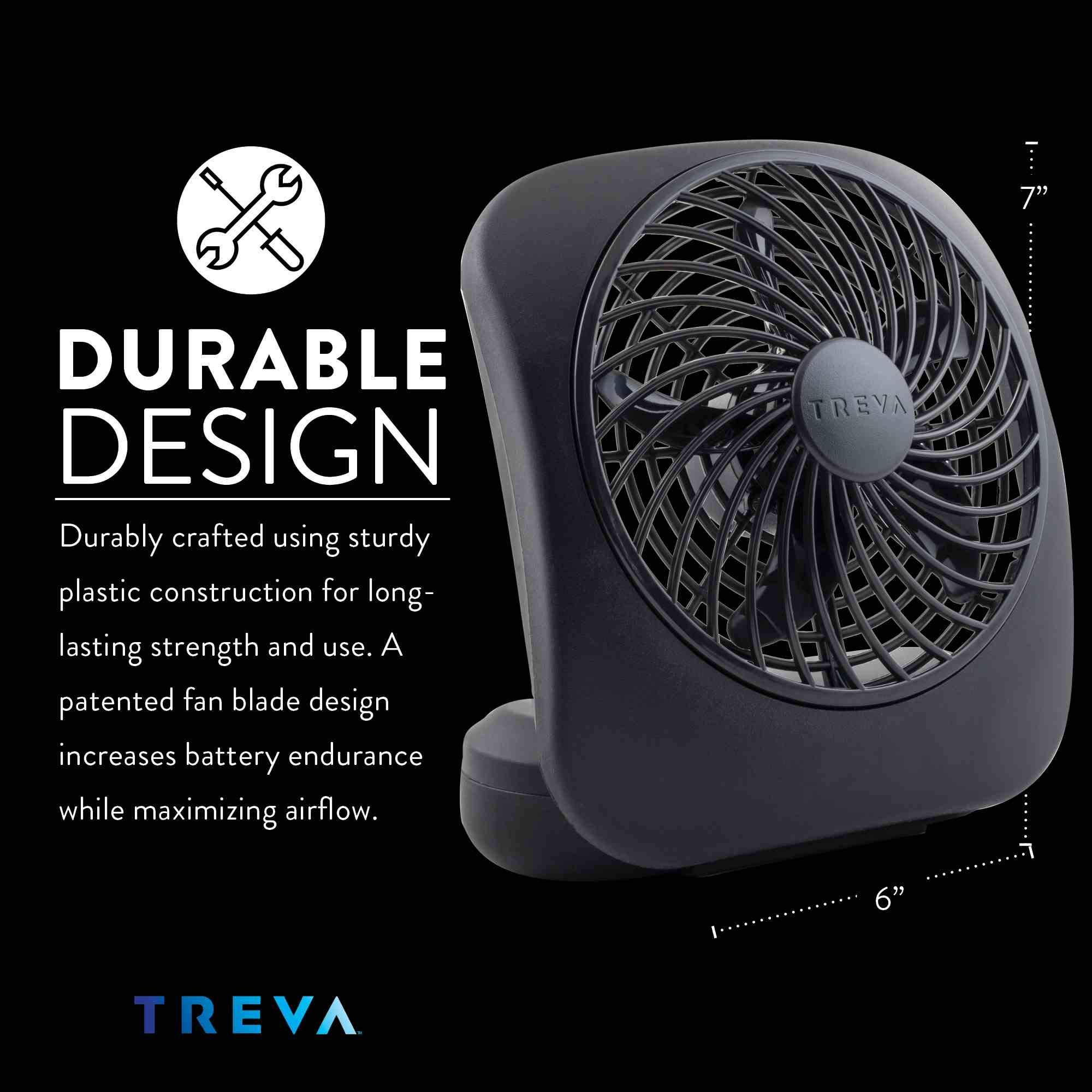 Foto 4 pulgar | Venta Internacional - Ventilador A Batería O2cool Treva Escritorio Portátil De 5 Pulgadas