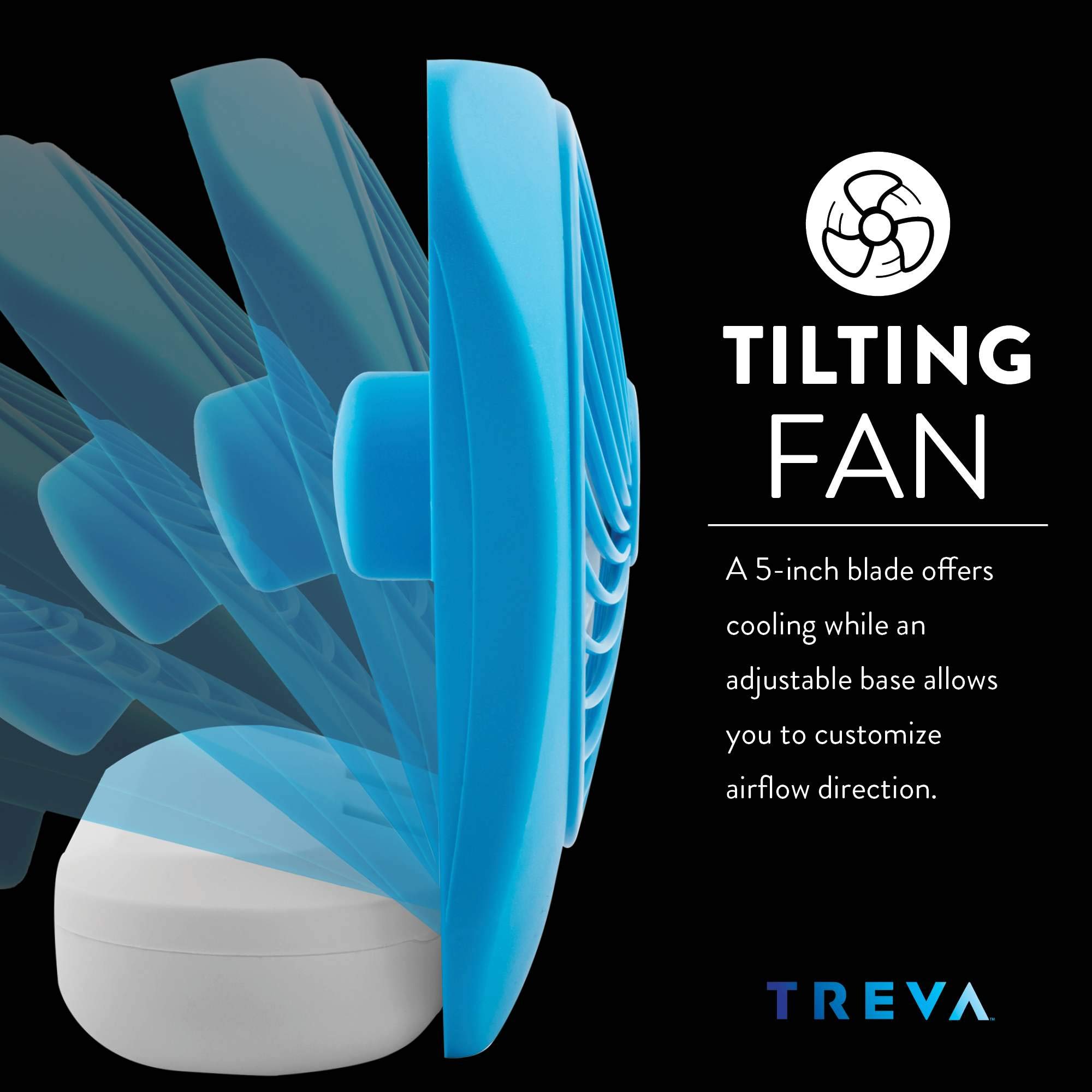 Foto 5 pulgar | Venta Internacional - Ventilador a Batería O2cool Treva de Escritorio Portátil de 5 Pulgadas