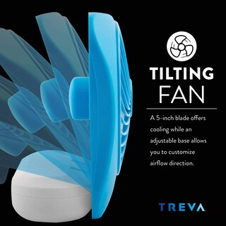 Foto 4 | Venta Internacional - Ventilador a Batería O2cool Treva de Escritorio Portátil de 5 Pulgadas