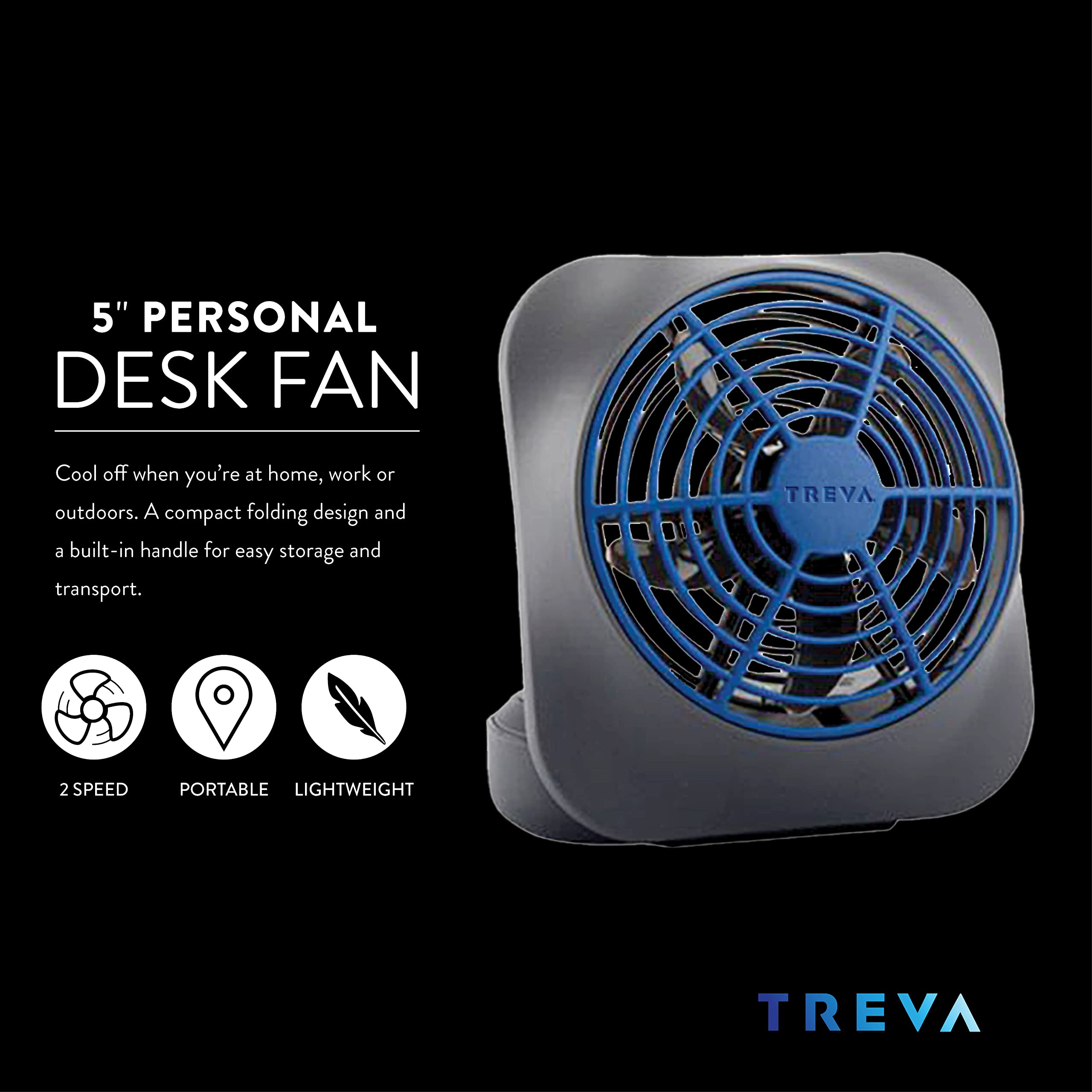Foto 4 pulgar | Venta Internacional - Ventilador a Batería O2cool Treva de Escritorio Portátil 5 Pulgadas